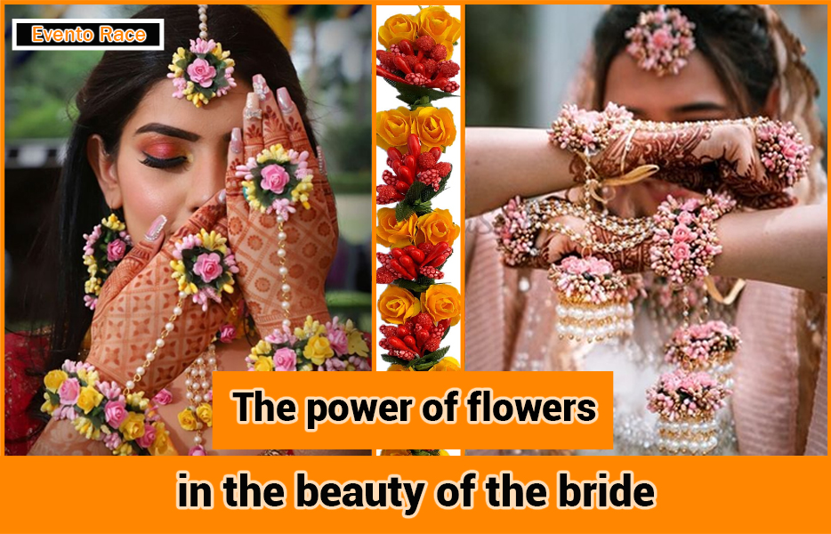 The power of flowers in the beauty of the bride